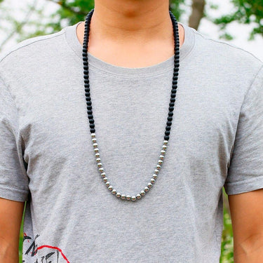 Onyx and Hematite Balancing Protection Necklace-Your Soul Place